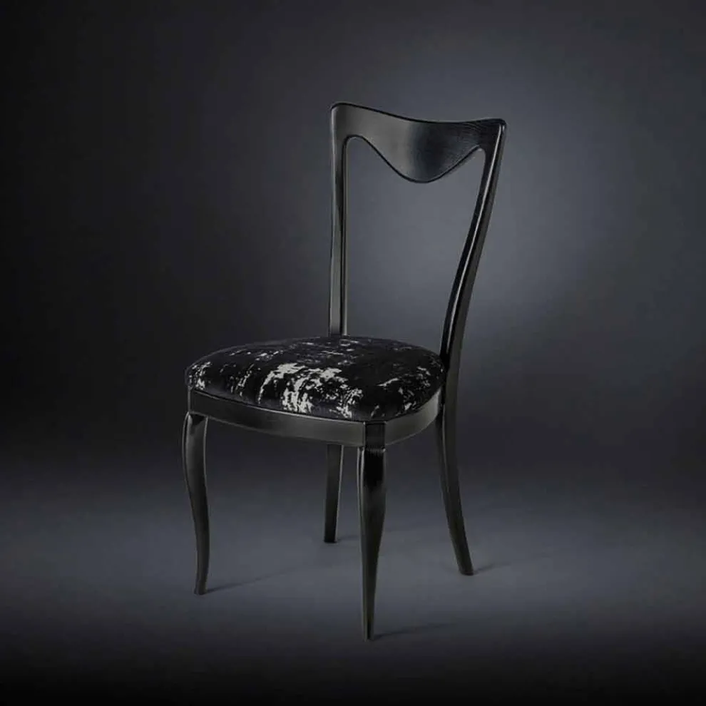 Stuhl im 2er Set mit Samt-Stoffbezug Frida