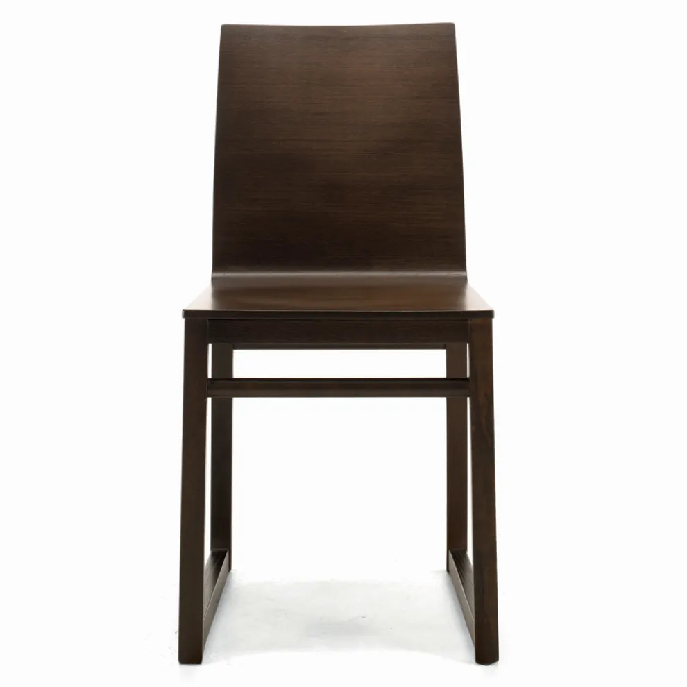 Stuhl mit Eschenstruktur und Eichenschale, hergestellt in Italien – Emilia