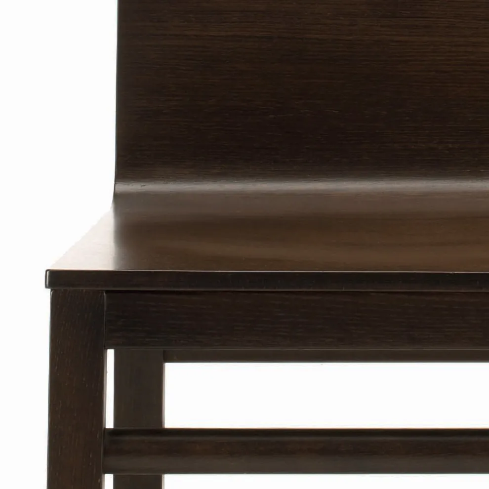 Stuhl mit Eschenstruktur und Eichenschale, hergestellt in Italien – Emilia