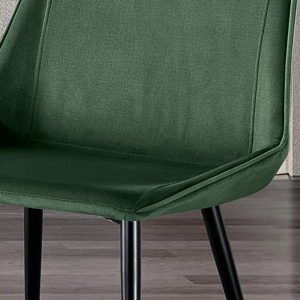 Stuhl mit Metallbeinen und Monocoque-Stoffsitz Made in Italy - Hinata