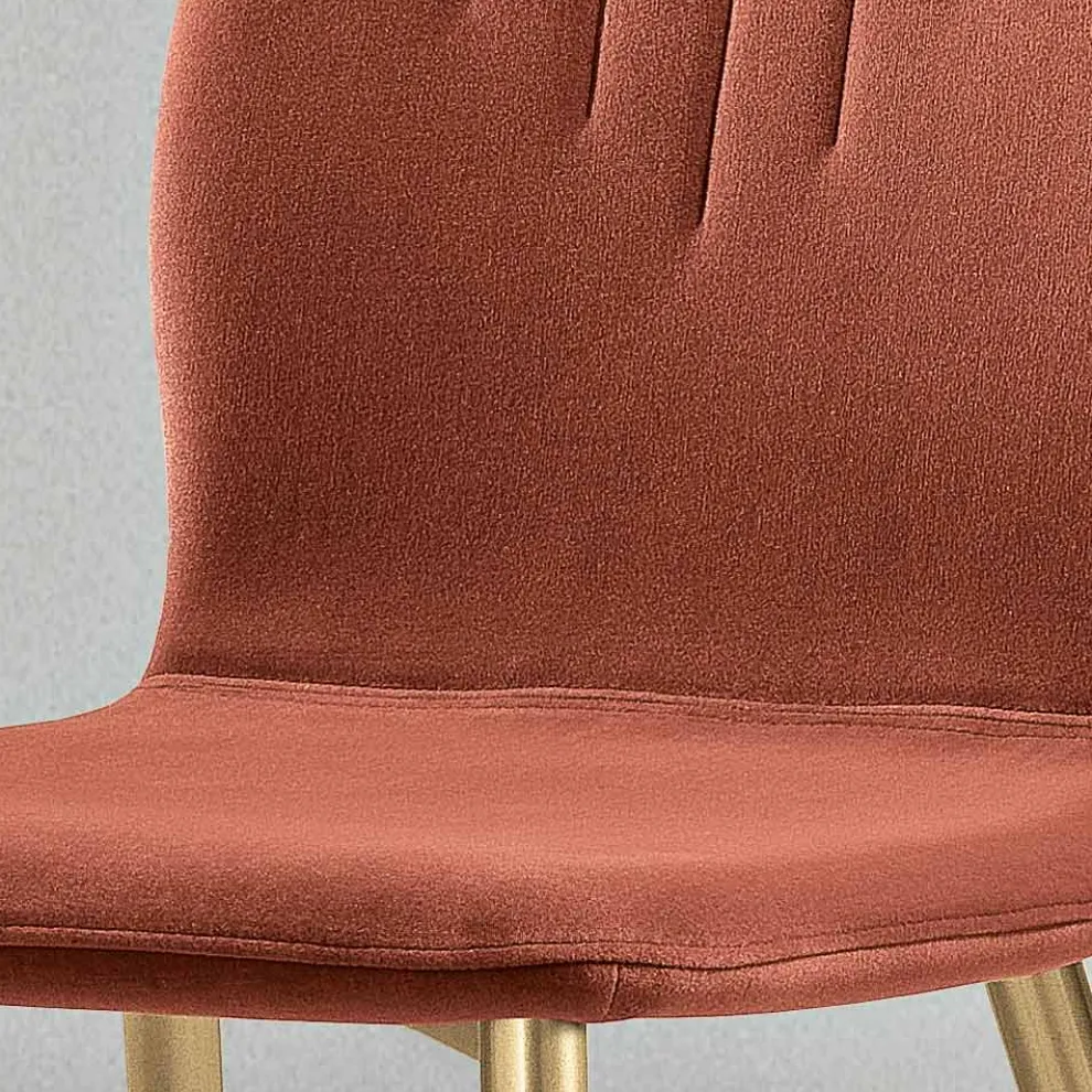 Stuhl mit Monocoque-Stoffsitz und konischen Beinen Made in Italy - Nezoku