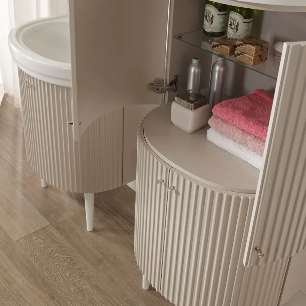 Säule mit vier Türen mit Cannetté-Verarbeitung, hergestellt in Italien – Candy