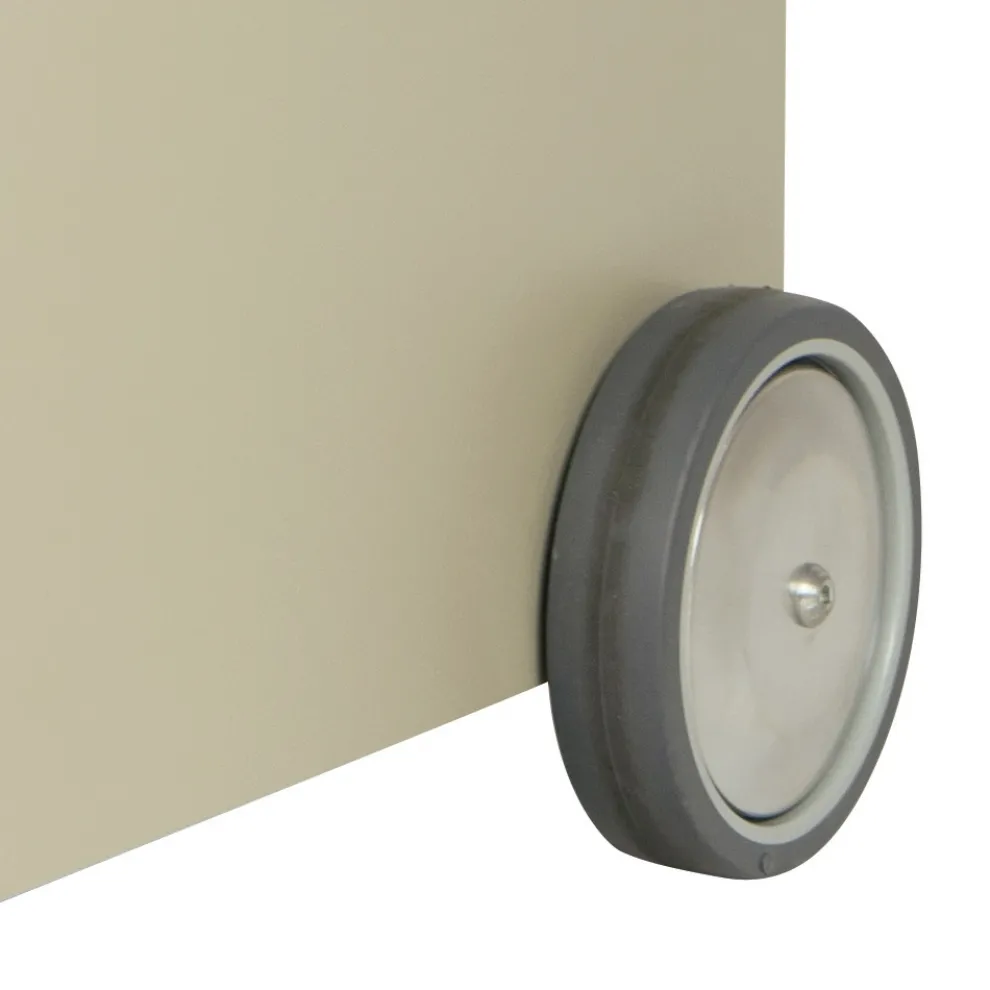 Servierwagen aus Metall und Holz mit Regal und 4 Rädern, hergestellt in Italien – Geco