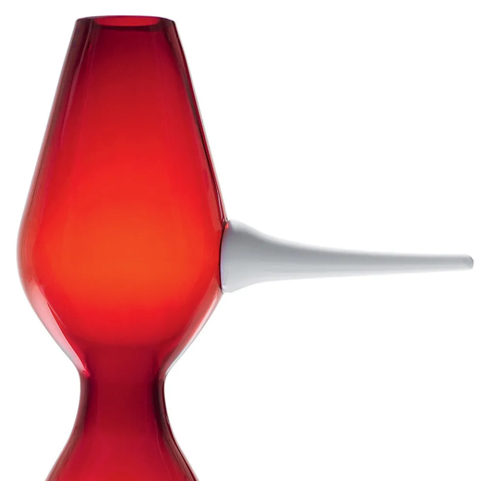 Rote Murano Blown Glass dekorative Vase Made in Italy - Belindo