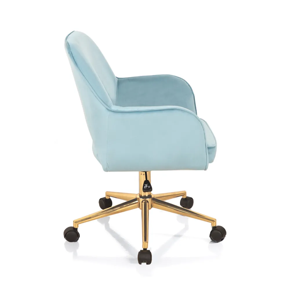 Bürostuhl mit Metallgestell und Stoffsitz – Anguilla