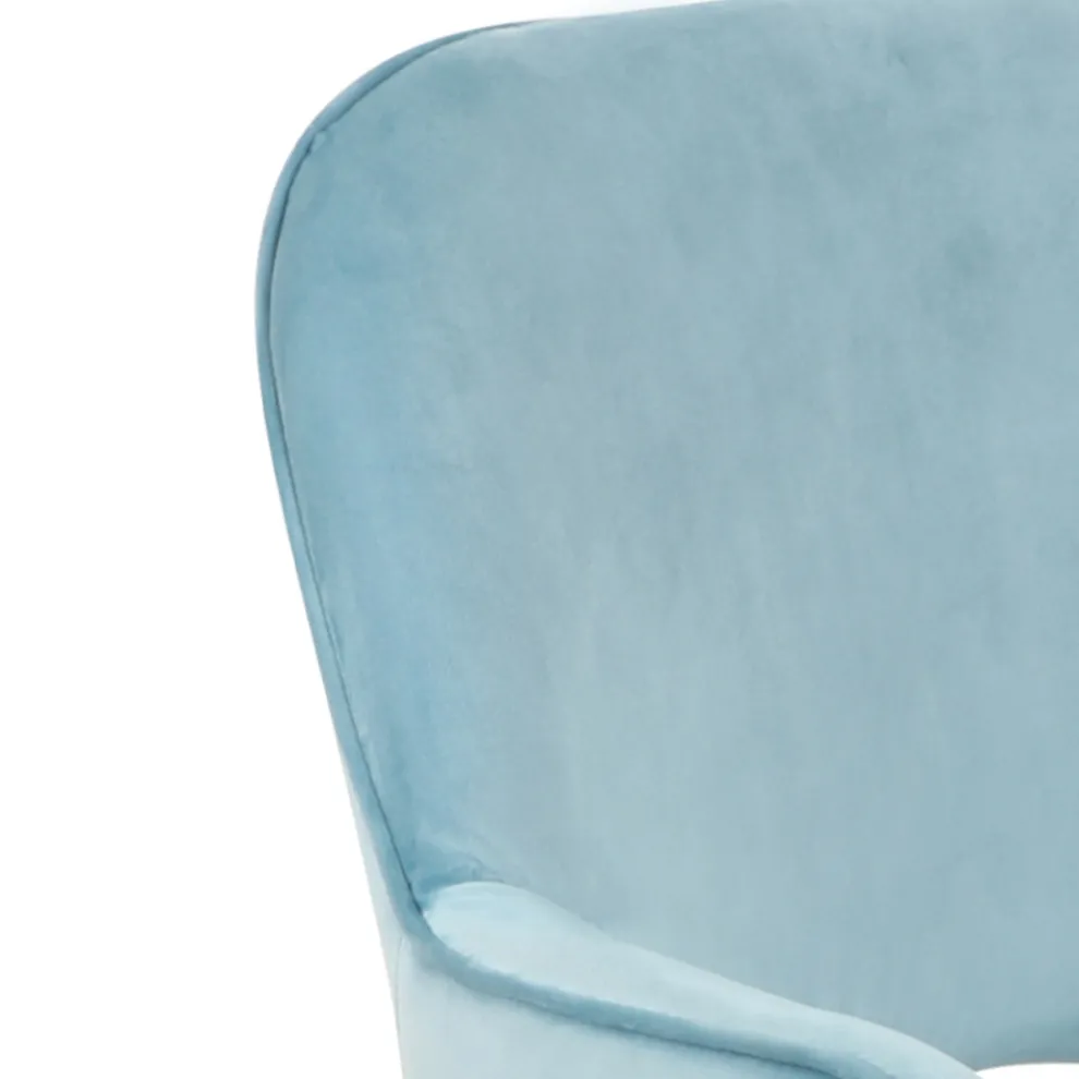 Bürostuhl mit Metallgestell und Stoffsitz – Anguilla