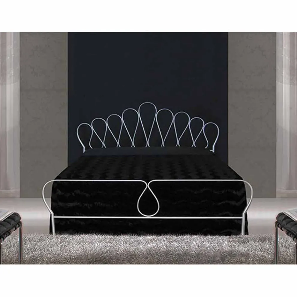 Sestante Doppelbett aus Schmiedeeisen in Design