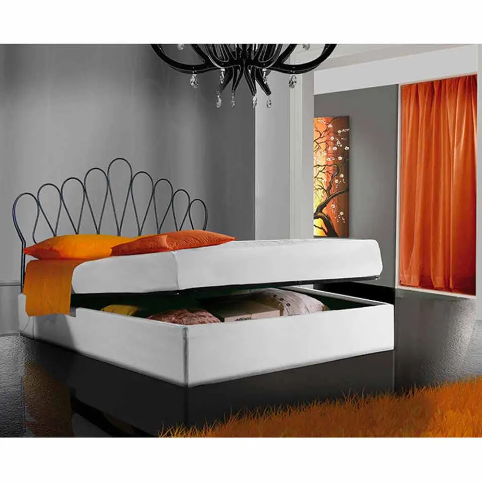 Sestante Doppelbett aus Schmiedeeisen in Design