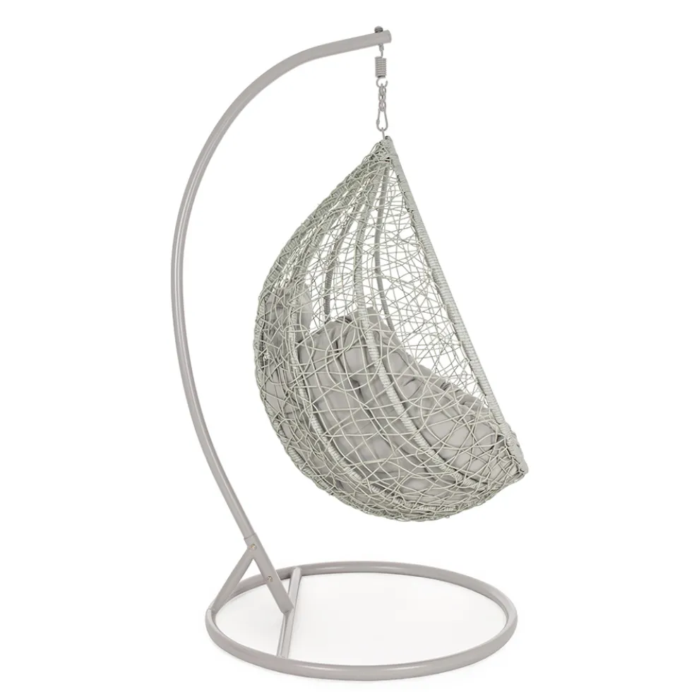 Aufhängender Gartensessel aus Stahl für luxuriöses Design im Freien - Schaum