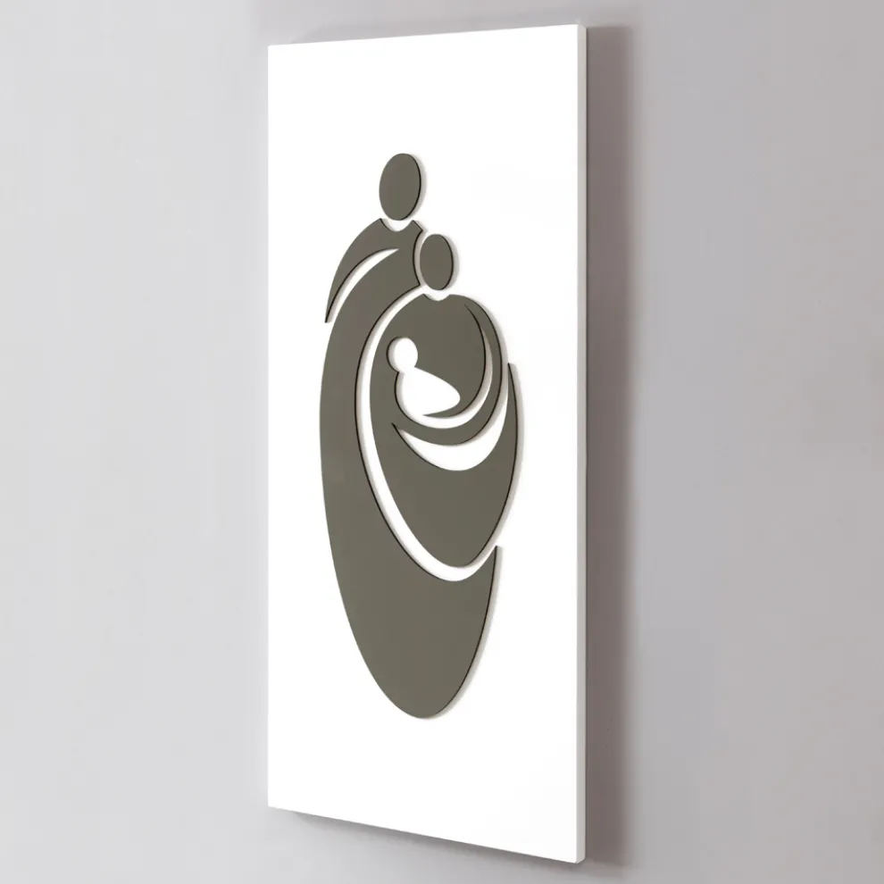 Tafel mit der lasergravierten Familie Made in Italy – Chiaki