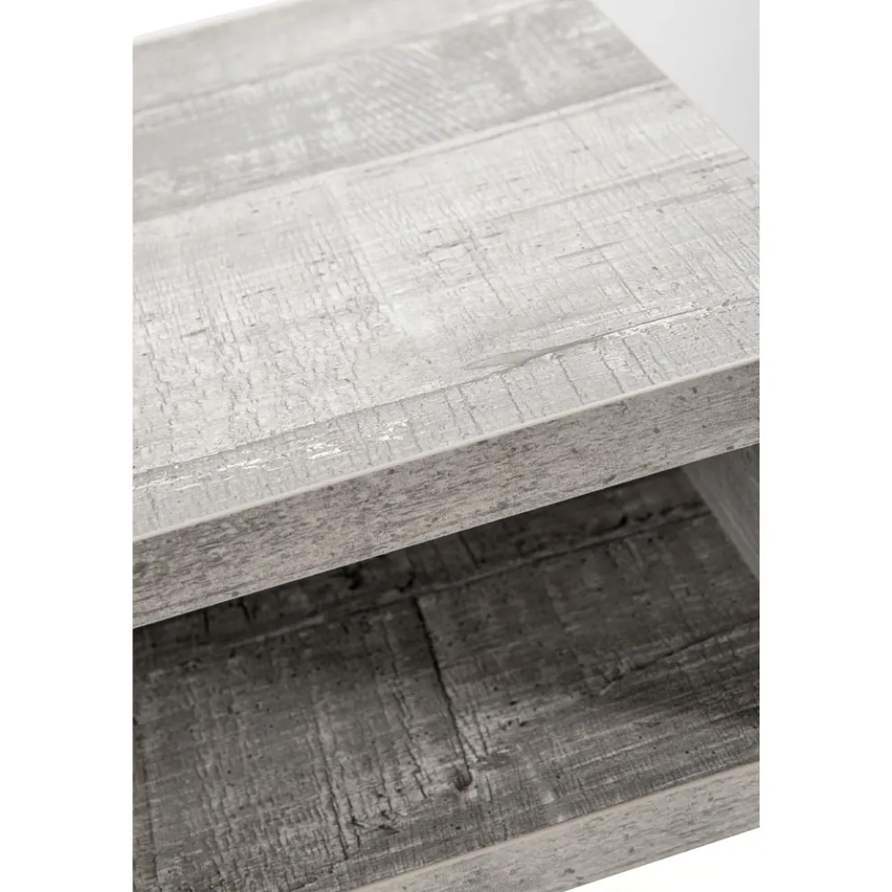 Designer Nachttisch aus transparentem Plexiglas und Holz - Pascoli