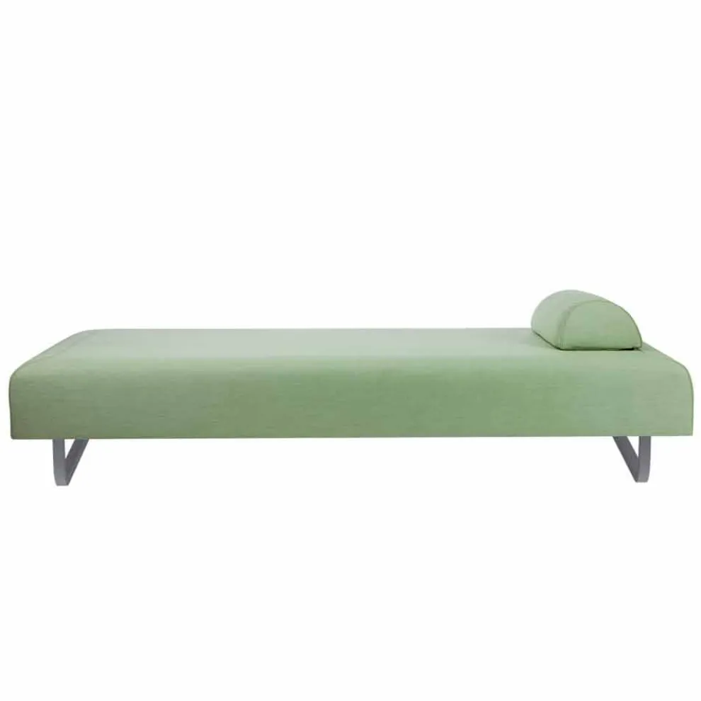 Outdoor Design Chaiselongue aus Metall und Stoff Made in Italy - Selia