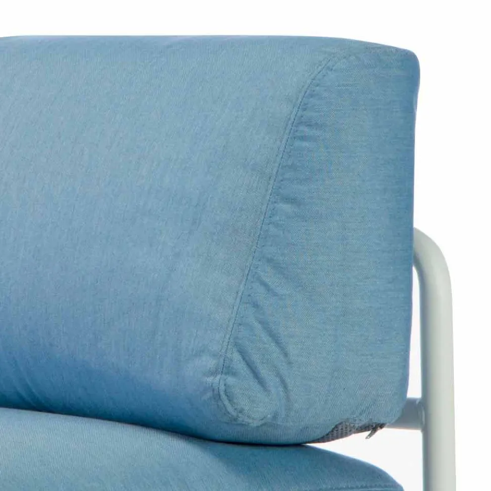 Modulares Ecksofa aus Metall und Stoff Made in Italy - Cola