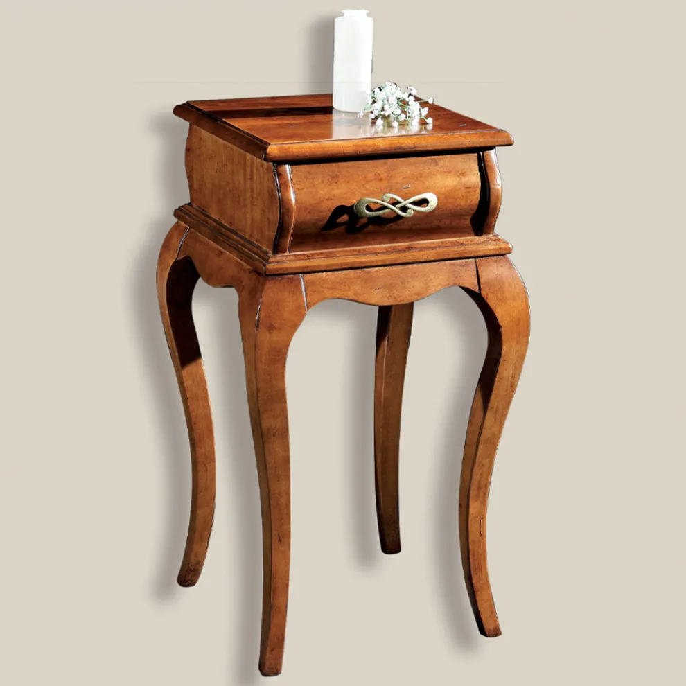 Telefonständer im klassischen Stil aus Holz Made in Italy - Hastings