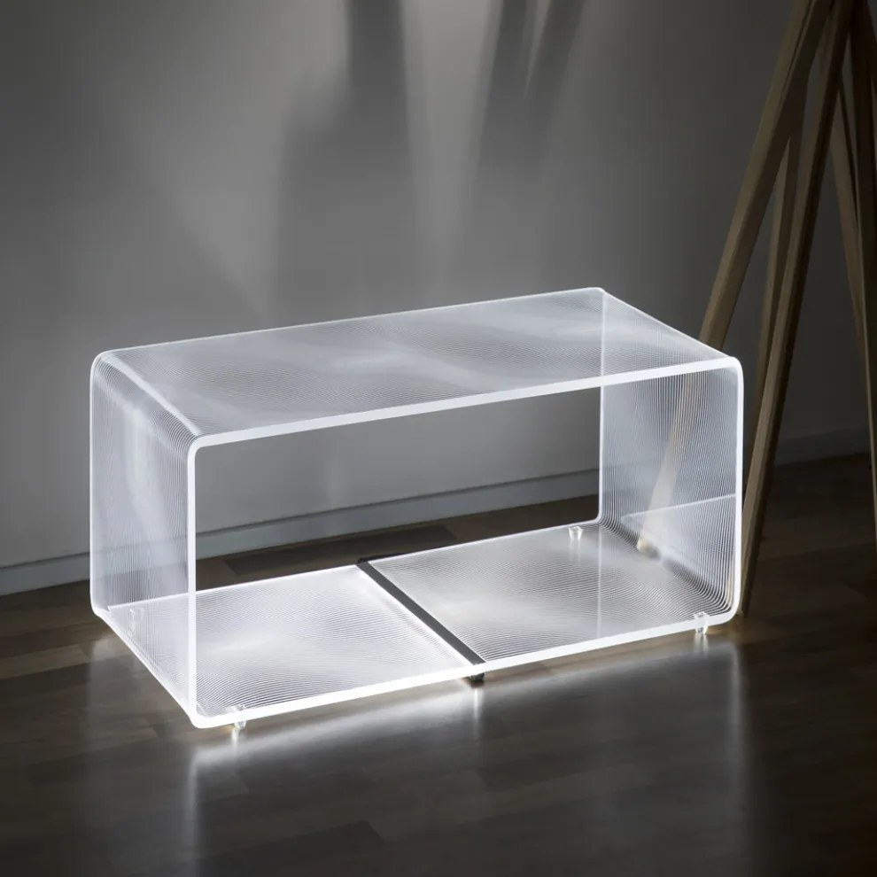 Tisch Bright LED RGB Transparent Acryl Laser Decor - Robiola