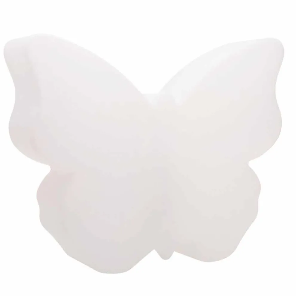 Tisch- oder Stehlampe für drinnen oder draußen, weißer Schmetterling - Farfallastar