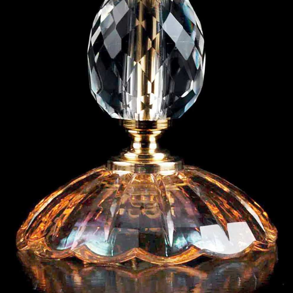Tischlampe aus Glas und Kristall Belle, hergestellt in Italien