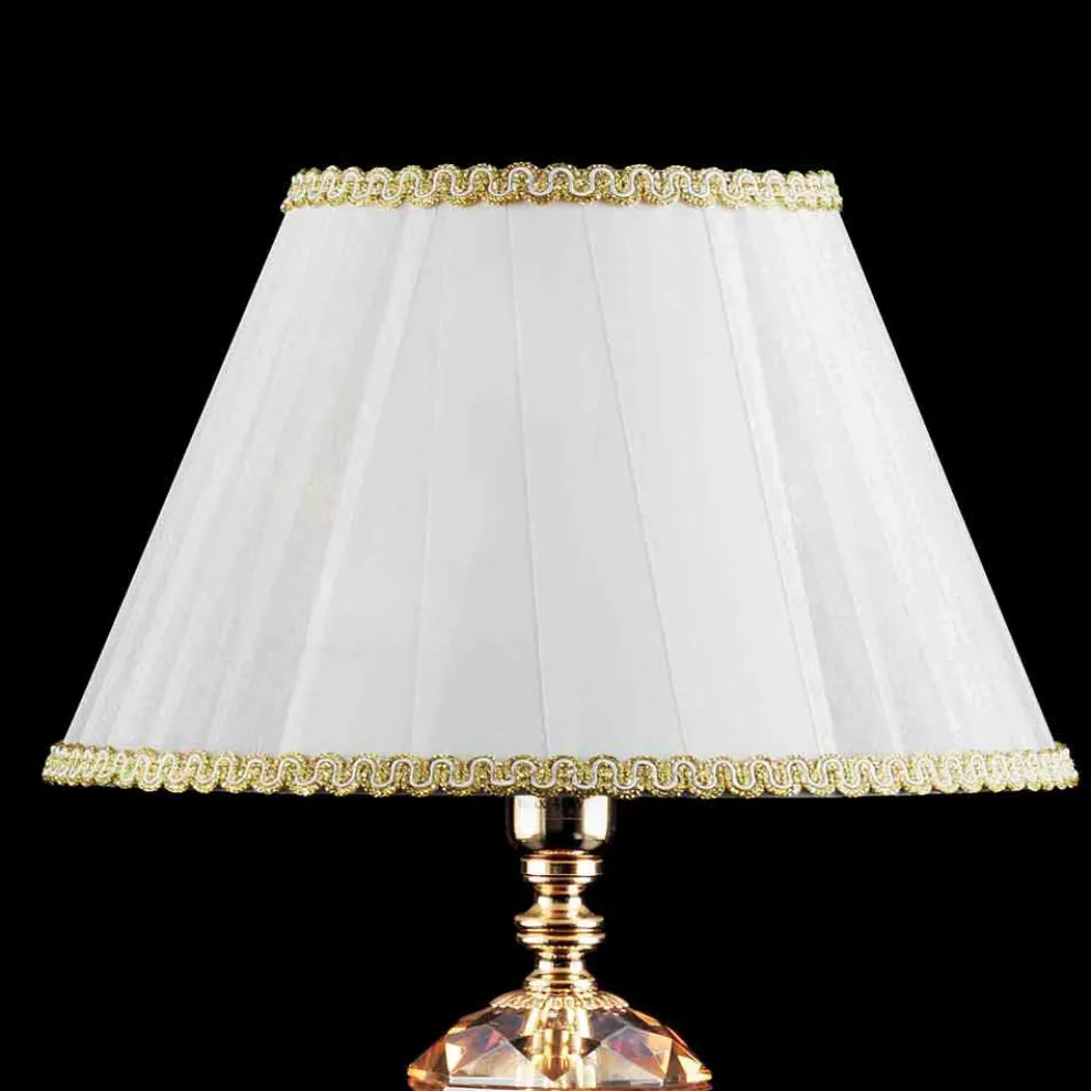 Tischlampe aus Glas und Kristall Belle, hergestellt in Italien