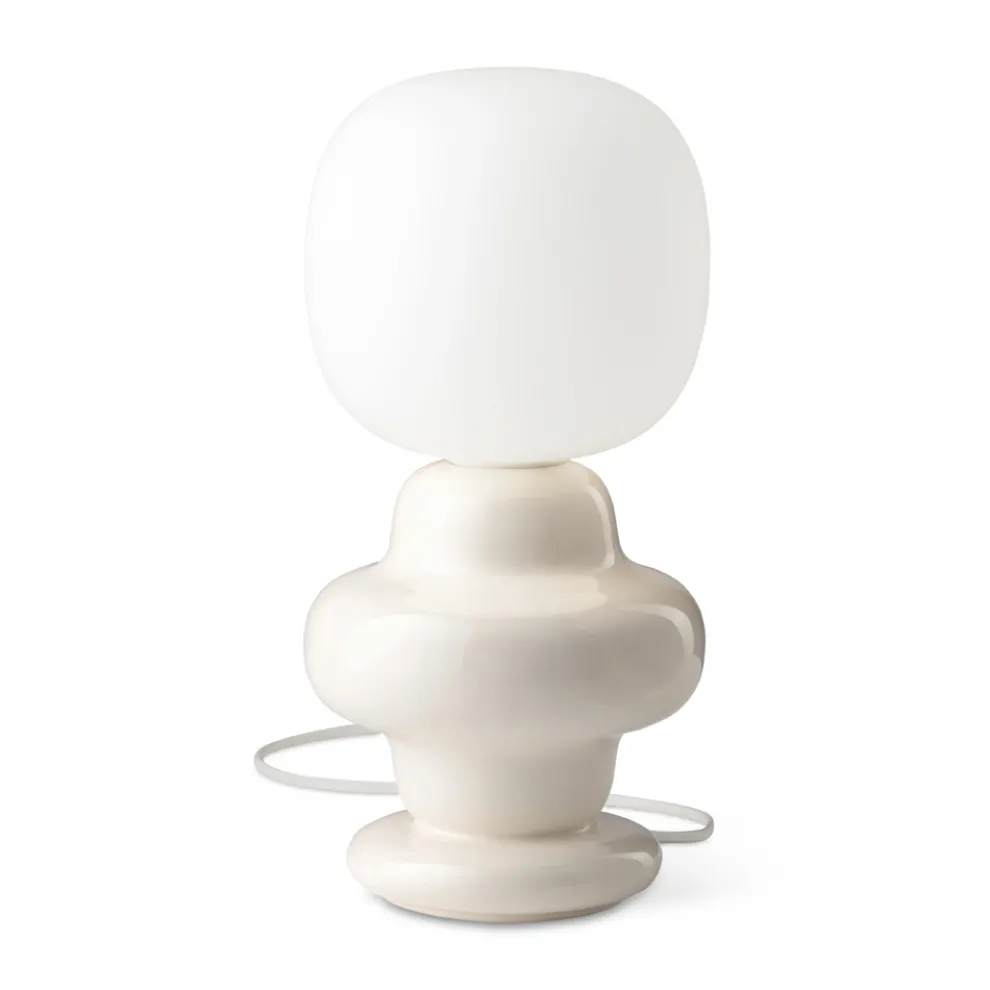 Tischlampe aus Keramik und Glas, hergestellt in Italien – Copacabana