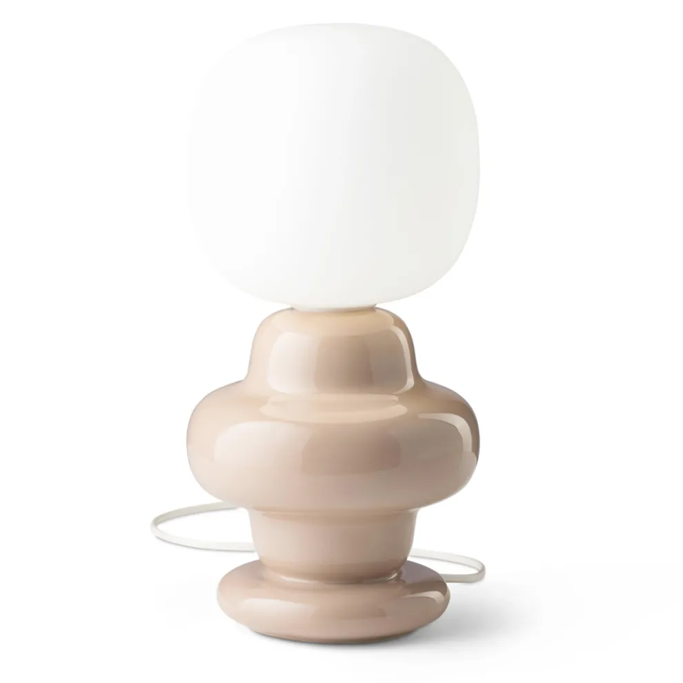 Tischlampe aus Keramik und Glas, hergestellt in Italien – Copacabana