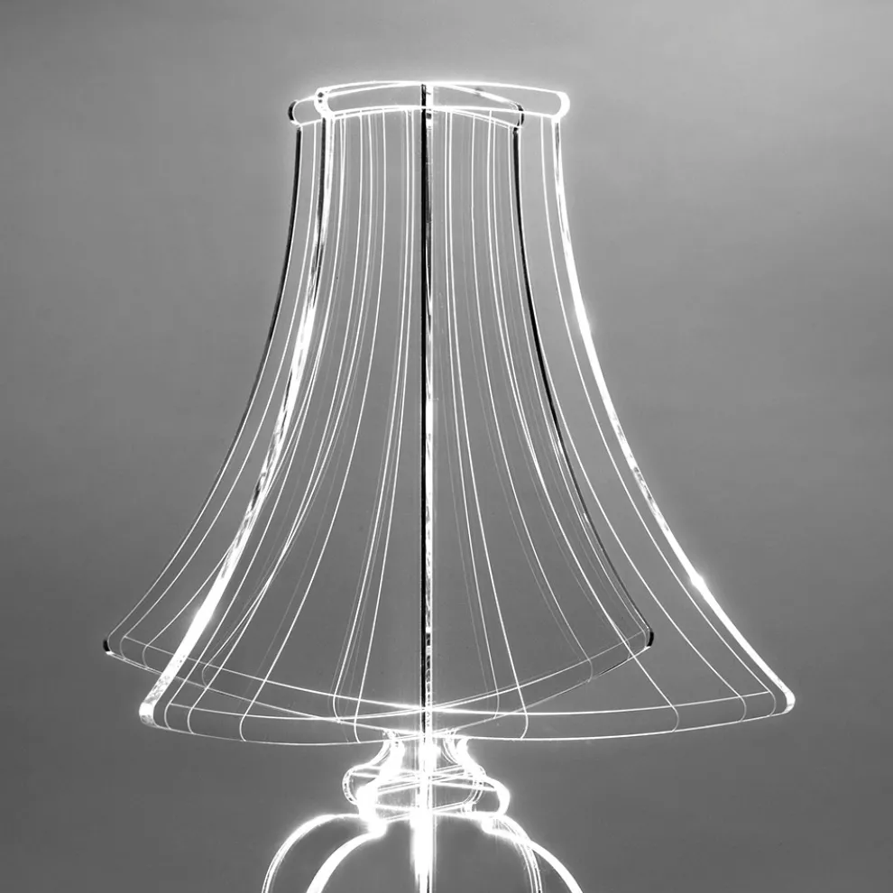 Tischlampe aus lasermarkiertem PMMA, hergestellt in Italien – Moana