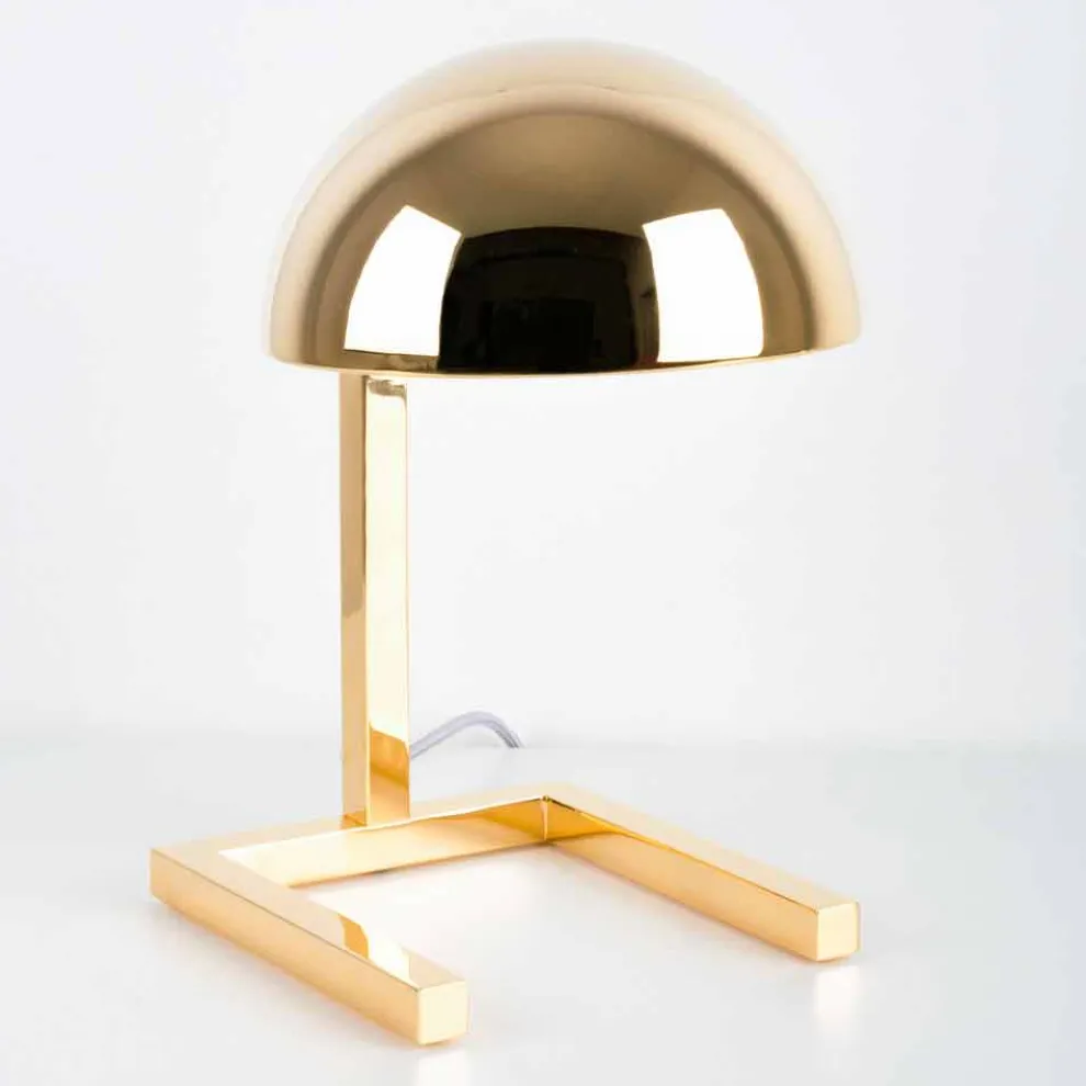 Tischlampe aus Messing mit Gold- oder Palladium-Finish Made in Italy - Adana