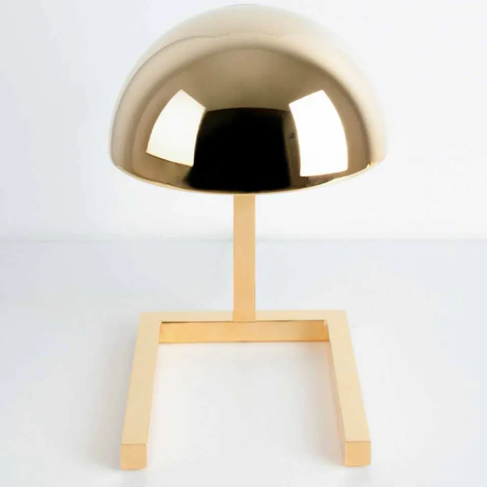 Tischlampe aus Messing mit Gold- oder Palladium-Finish Made in Italy - Adana