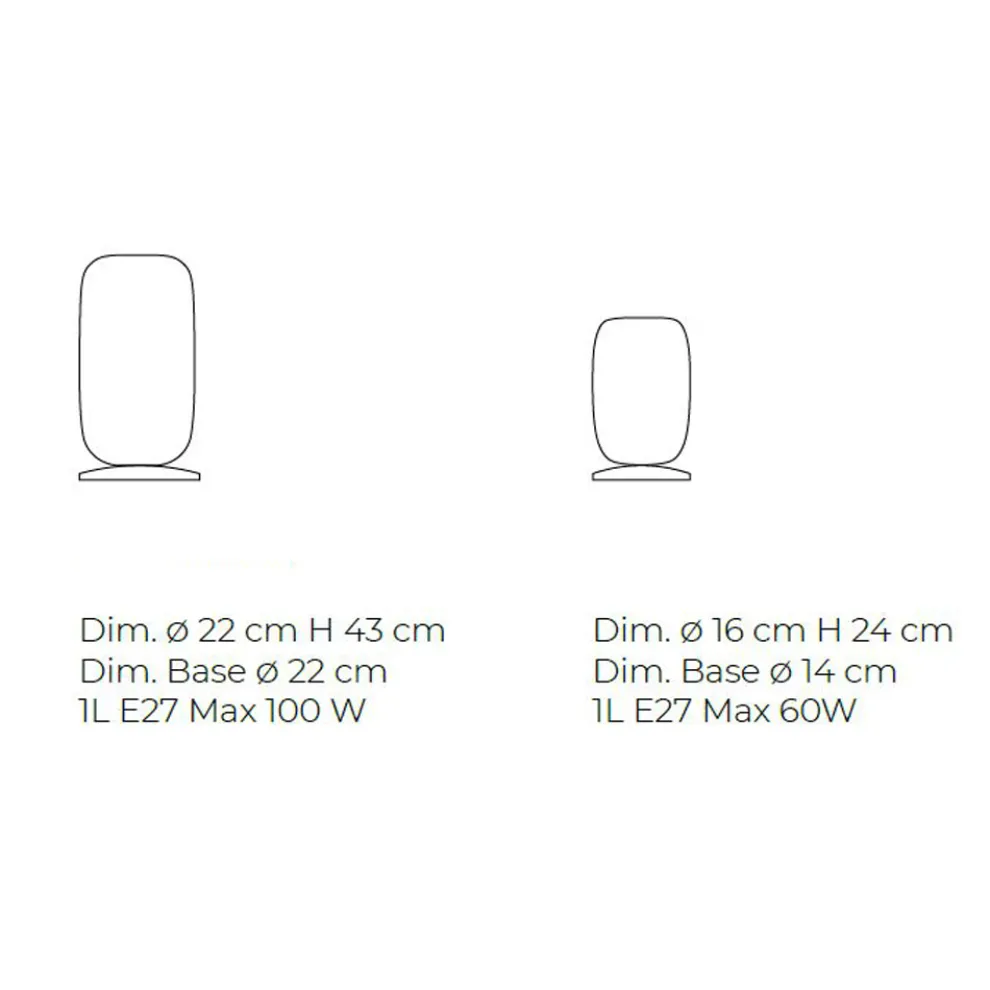 Tischlampe aus mundgeblasenem Glas in Venedig 16 22 cm - Bambus