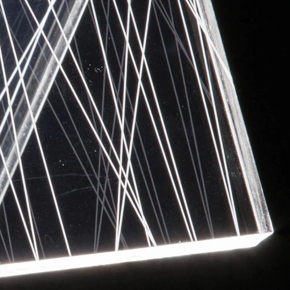 Tischlampe Led Kristall Acryl Gefaltet Laser Dekor - Possett