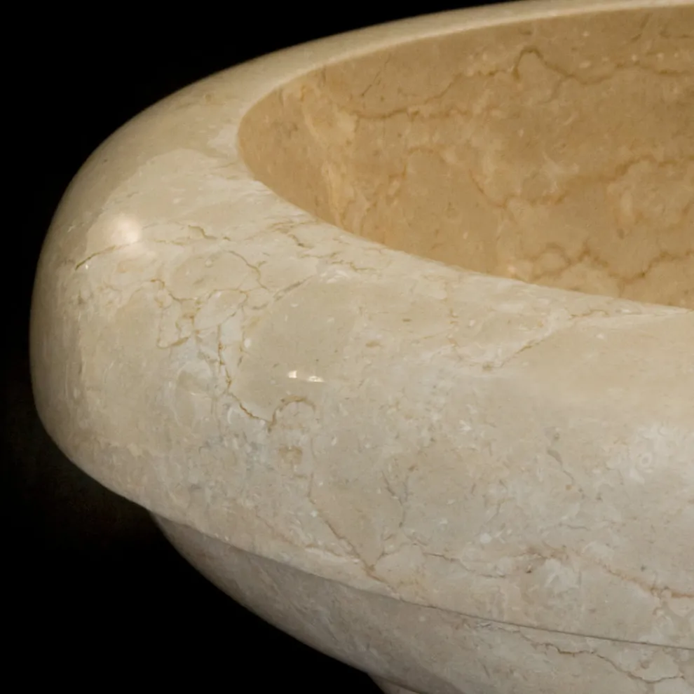 Tito-Design-Aufsatzwaschbecken aus Marmor, Einzelstück