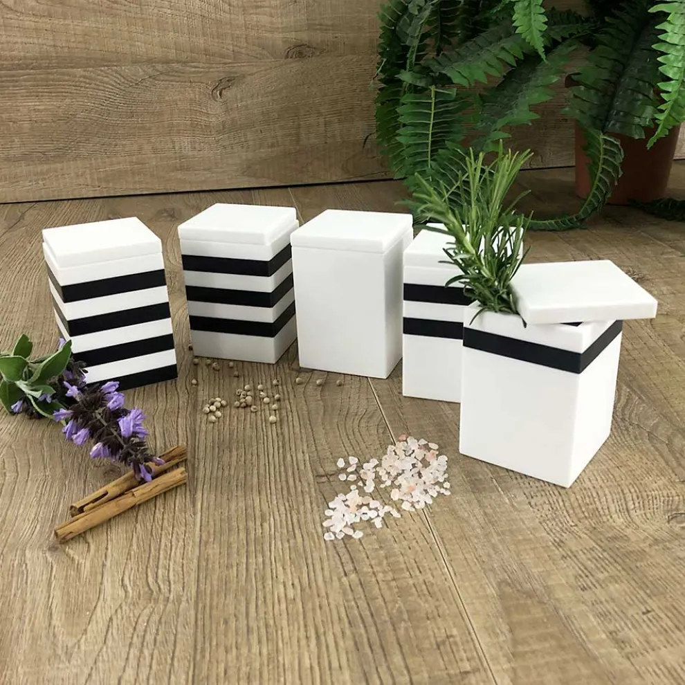 Gewürzbehälter mit italienischer hochwertiger Corian-Kappe - Spicy