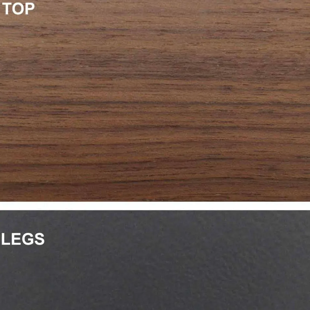 Tonnenförmiger Esstisch mit furnierter Platte, hergestellt in Italien – Settimmio