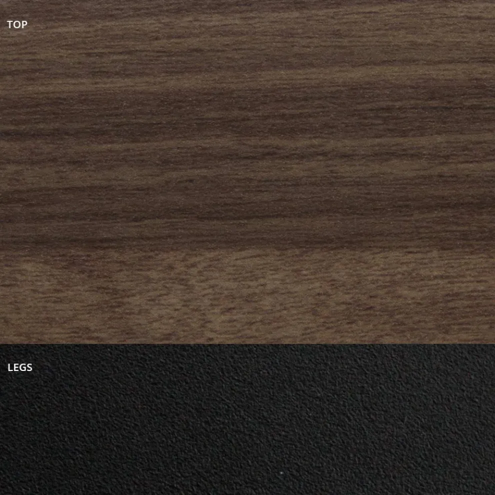 Tonnenförmiger Esstisch aus Laminat in Holzoptik, hergestellt in Italien – Cave