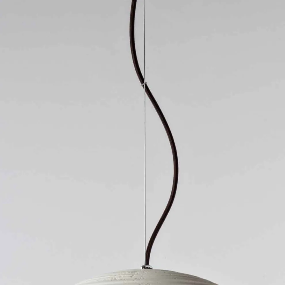 Toscot Newton moderne Hängeleuchte und Pendeleuchte aus Terracotta