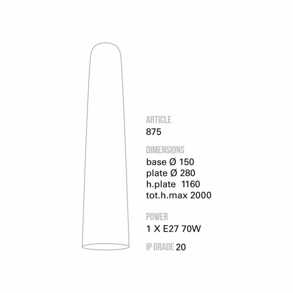 Toscot Notorius Hängelampe, hergestellt in Toskana