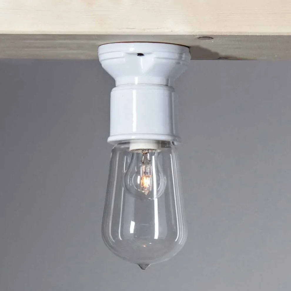 Toscot Novecento moderne Deckenleuchte mit Glas