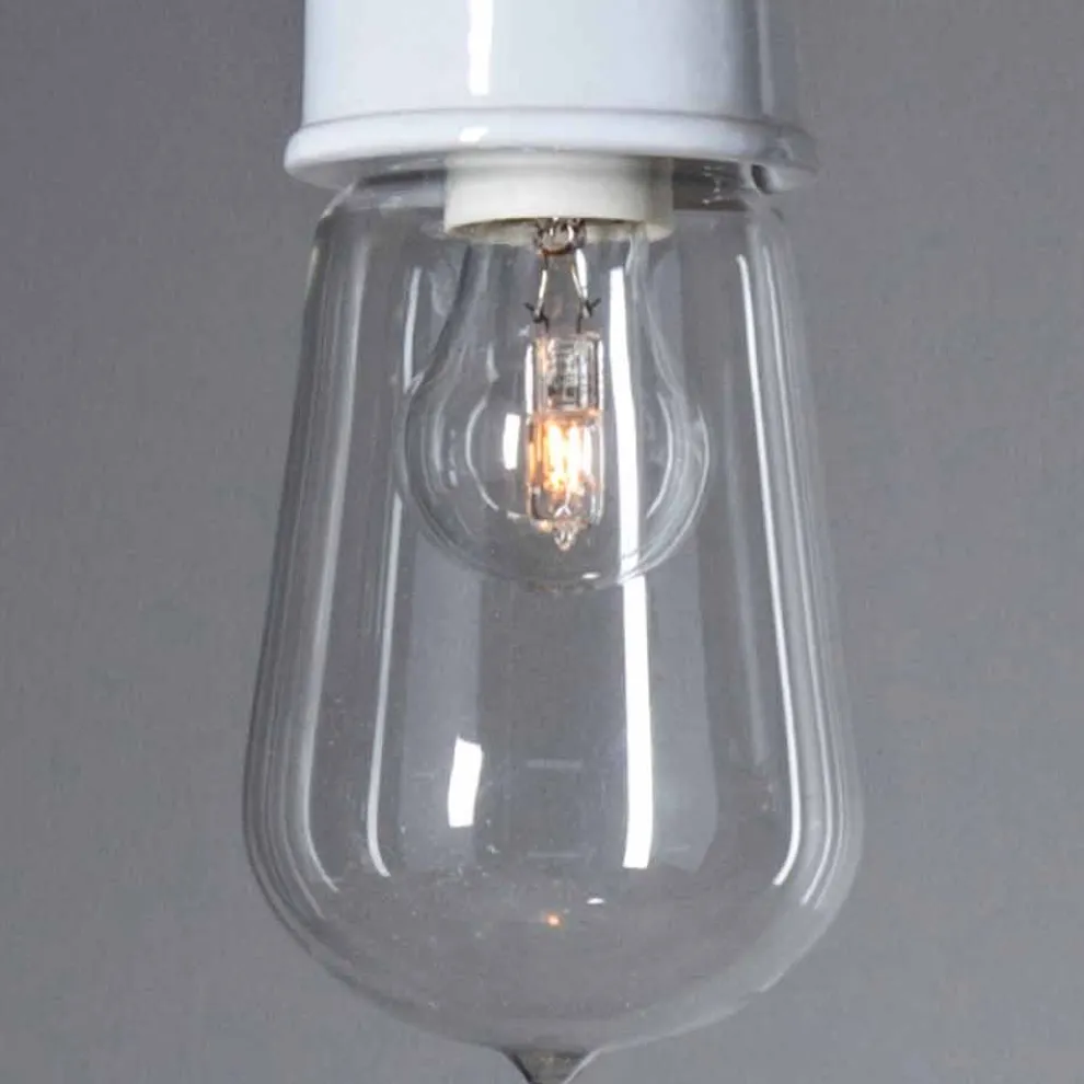 Toscot Novecento moderne Deckenleuchte mit Glas