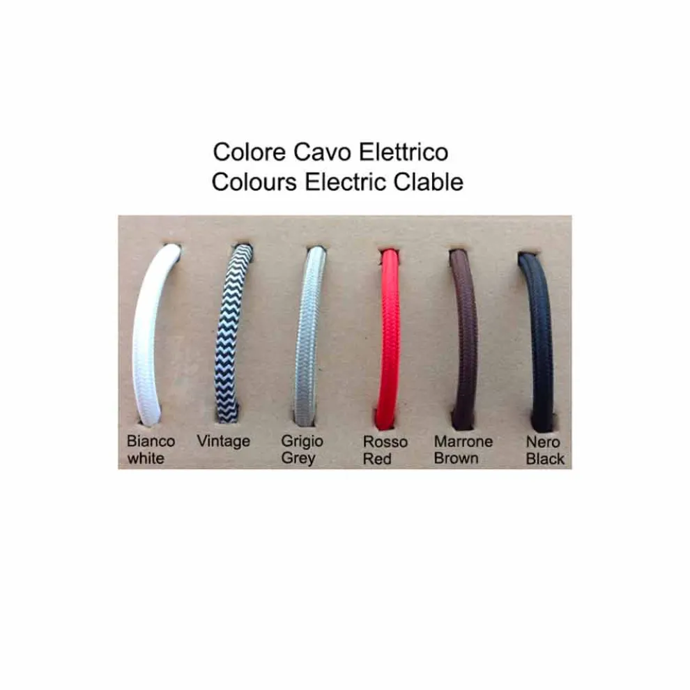 Toscot Novecento Wandlampe gerade mit Glas, hergestellt in Toscana