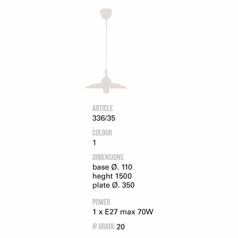 Toscot Settimello Pendelleuchte