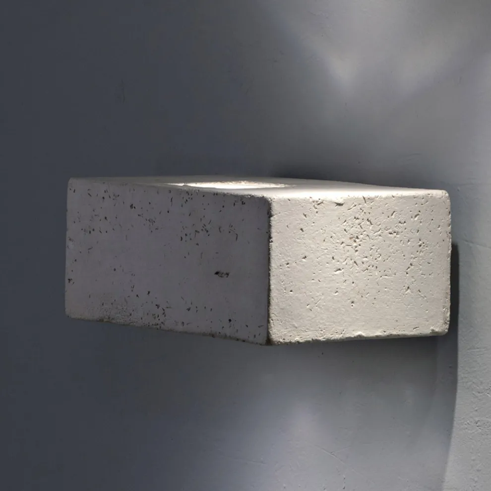 Toscot Smith LED-Gartenwandleuchte aus Terrakotta, hergestellt in der Toskana