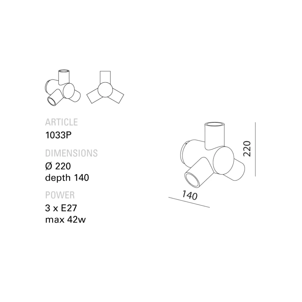 Toscot Traffic Wandleuchte aus Metall und Keramik, hergestellt in der Toskana