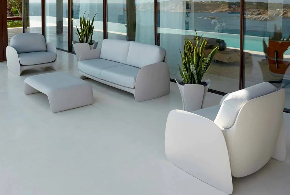 Moderner Gartensessel aus Polyethylen, Pezzettina von Vondom