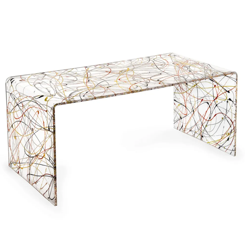 Transparenter Couchtisch aus Plexiglas, hergestellt in Italien – Vichy