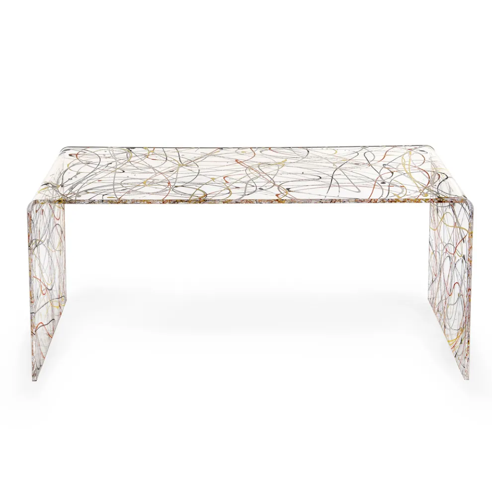 Transparenter Couchtisch aus Plexiglas, hergestellt in Italien – Vichy