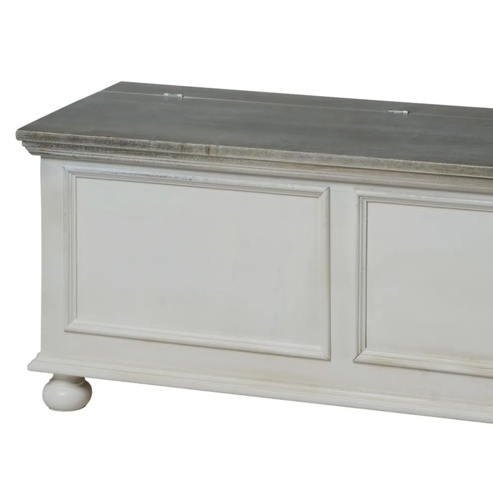 Truhe mit massiver Pappelstruktur, hergestellt in Italien – Adroa