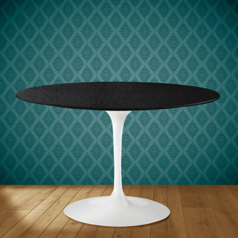 Tulpentisch Eero Saarinen H 74 aus Keramik Sirius Made in Italy - Scharlachrot