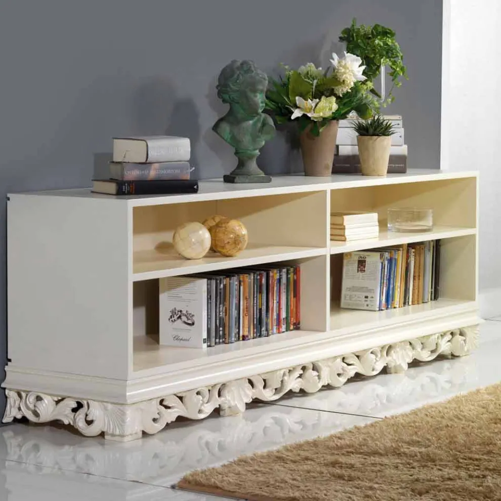 TV Lowboard mit Stauraum für Bücher und Hifi Geräte Rabel