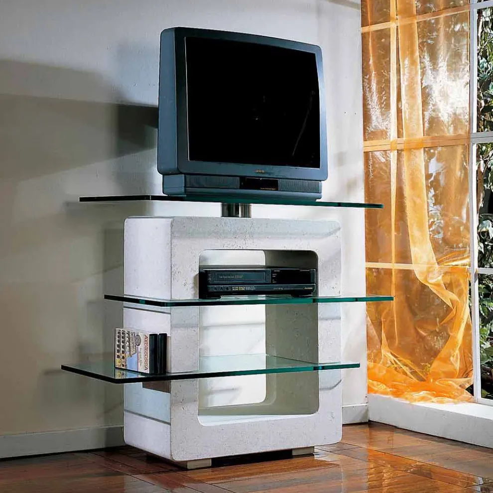 TV-Möbel aus Stein und Kristall in modernem Design Agnes