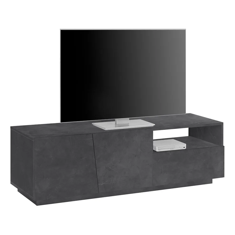 TV-Schrank mit 2 Türen, einer Schublade und einem offenen Fach Made in Italy - Popilio