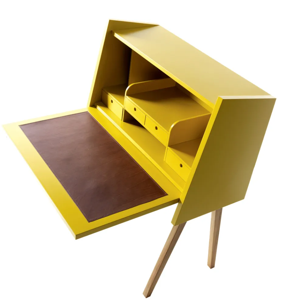 Design mehrbeschichtigter Holzschreibtisch Grilli Hemingway made in Italy